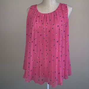 Delicate Pleated Pink Blouse